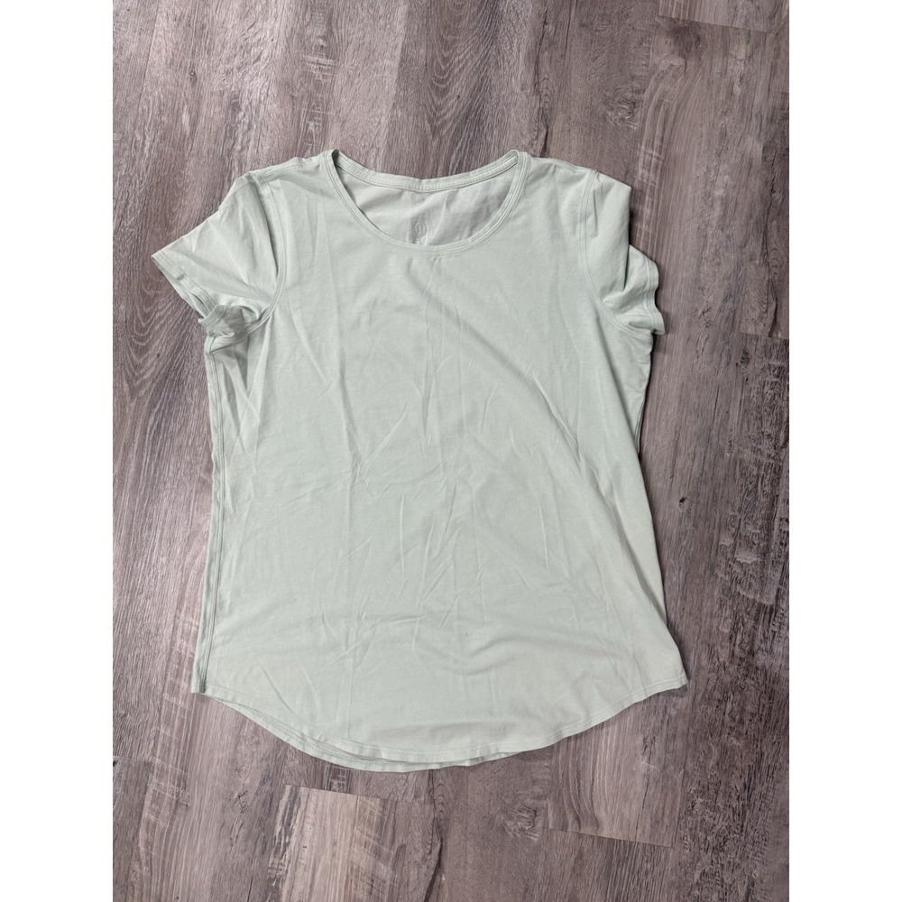 Lululemon Love Tee White Scoop Neck Short Sleeves Size 6